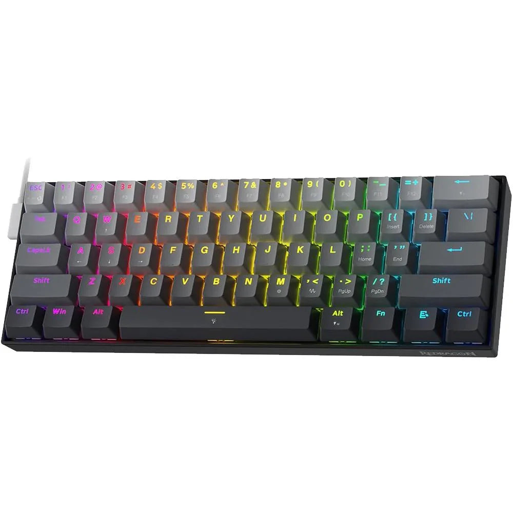 Redragon K617 Rapid Trigger Gaming Keyboard, 60% Wired Mechanical Keyboard, Misty Grey - (Fizz K617) - Navgun Global