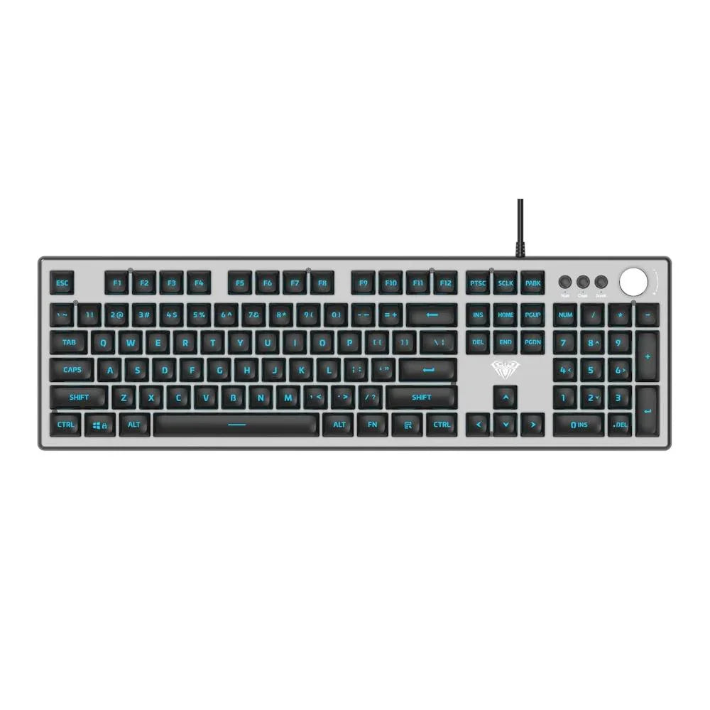 AULA F2028 Wired USB Membrane Gaming Keyboard, Black - (AULA-F2028) - Navgun Global