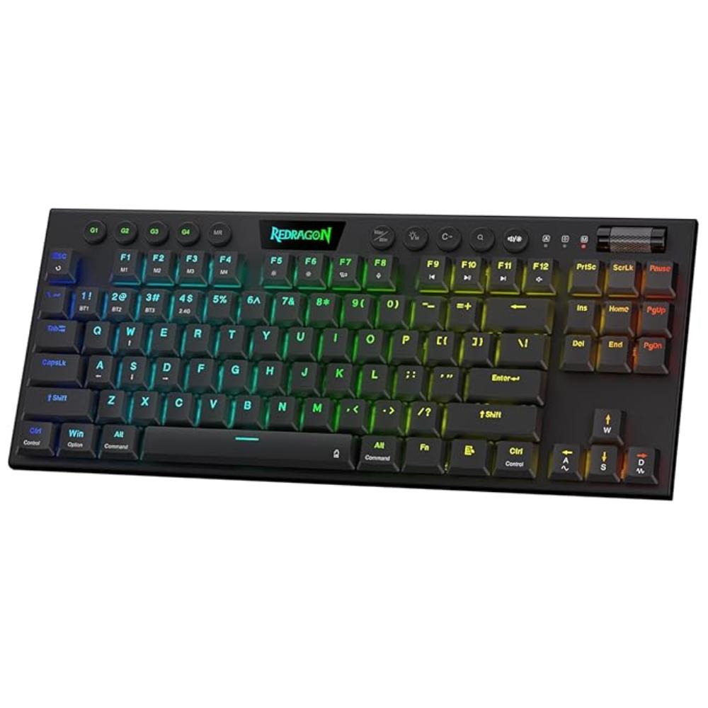 Redragon K621 Horus TKL RGB Mechanical Keyboard, Linear Red Switches, Black - Navgun Global