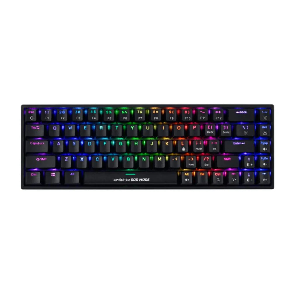 Cosmic Byte CB-GK-31 Artemis 68Key Per Key RGB Wired Mechanical Keyboard, Upgraded with Swappable Outemu Red Switches and Software (Black) - Navgun Global