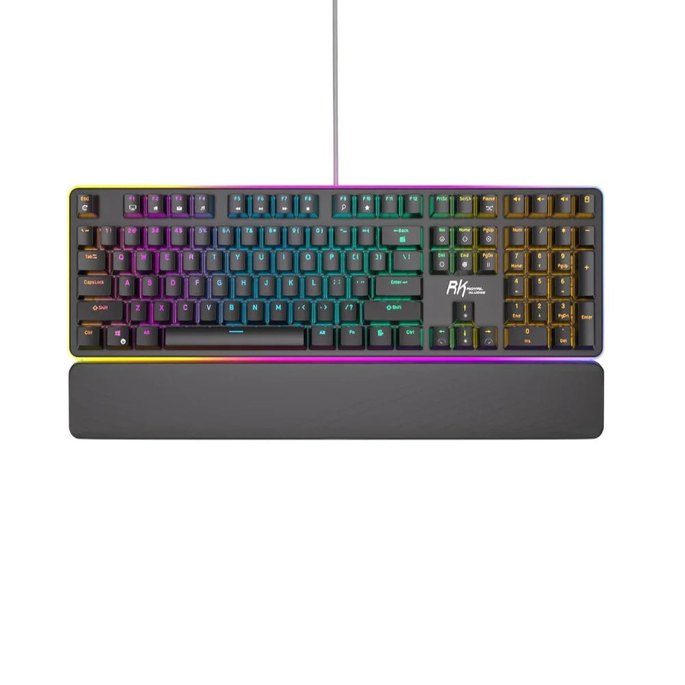 ROYAL KLUDGE RK918 Full Size Wired Mechanical Gaming Keyboard - Black - Navgun Global