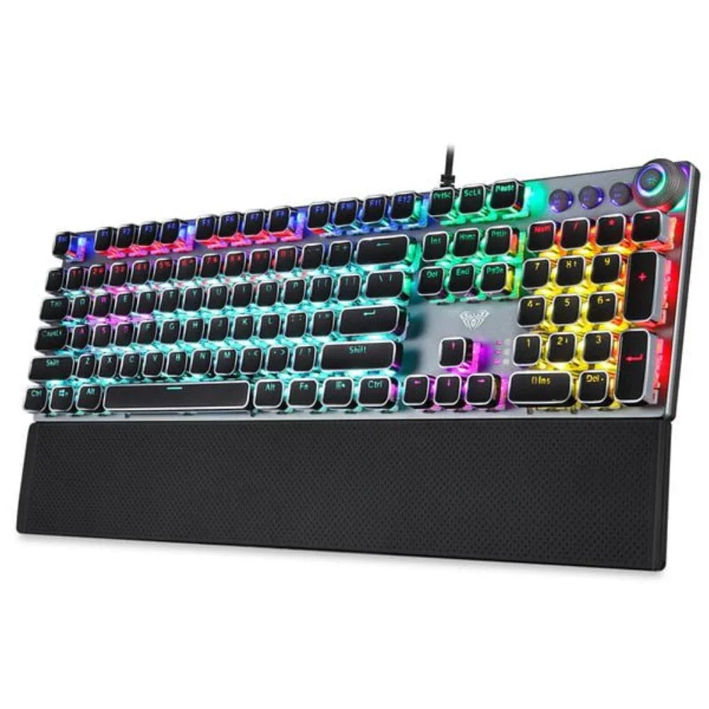 AULA F2088 Mechanical Gaming Keyboard (Black,Handrest) - (F2088-BLK-Handrest) - Navgun Global