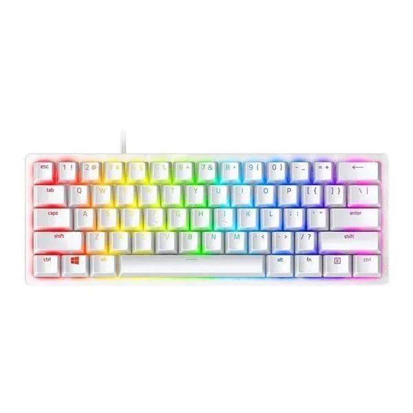 Razer Huntsman Mini - Mercury Edition - 60% Optical Gaming Keyboard (Clicky Purple Switch) - FRML Packaging - Navgun Global