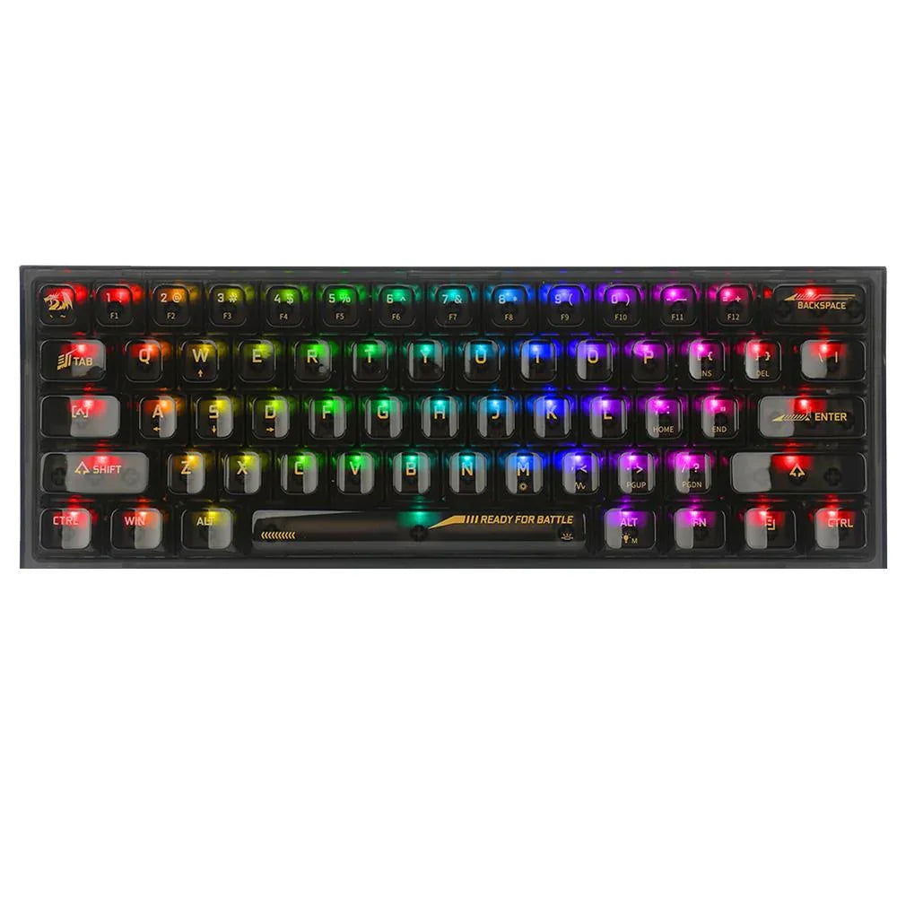 REDRAGON K617 Transparent (Wired) Keyboard for PC (Black) - (K617-Transparent) - Navgun Global