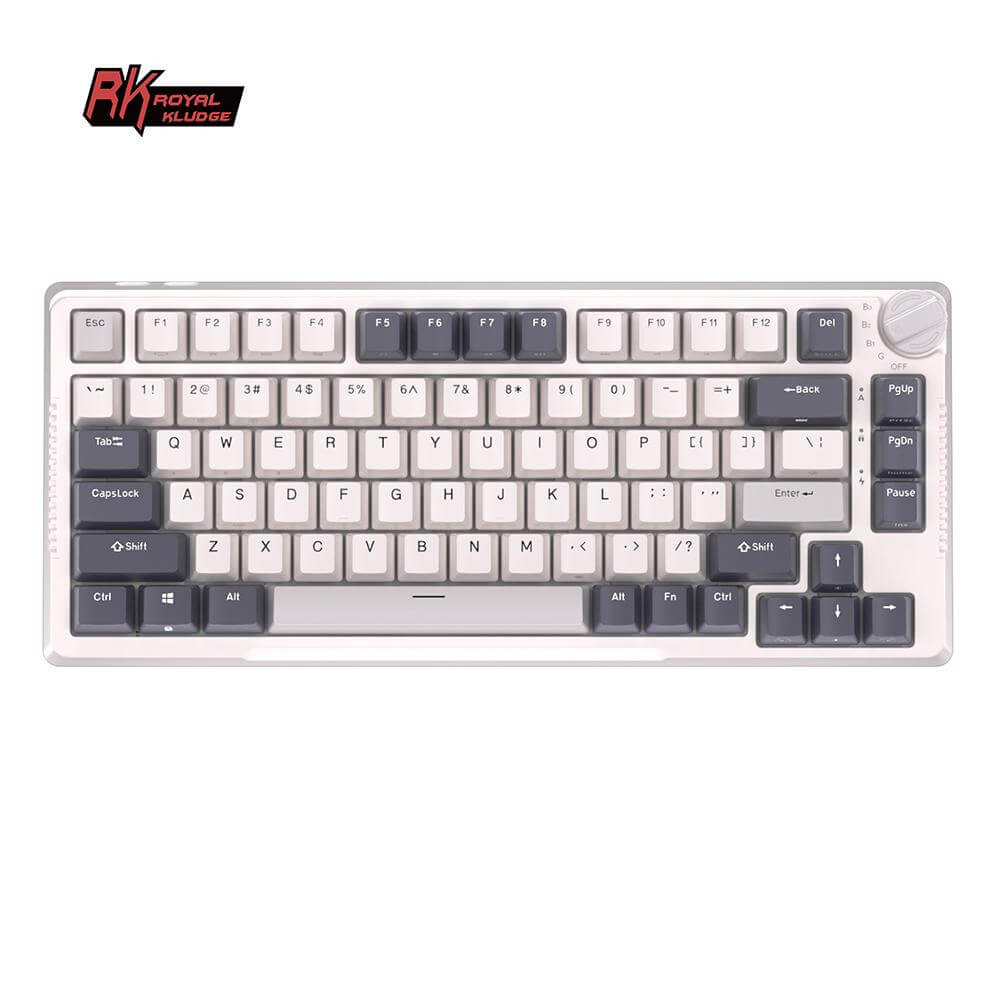 ROYAL KLUDGE H81 Hot Swappable Mechanical Keyboard - White Night - Navgun Global