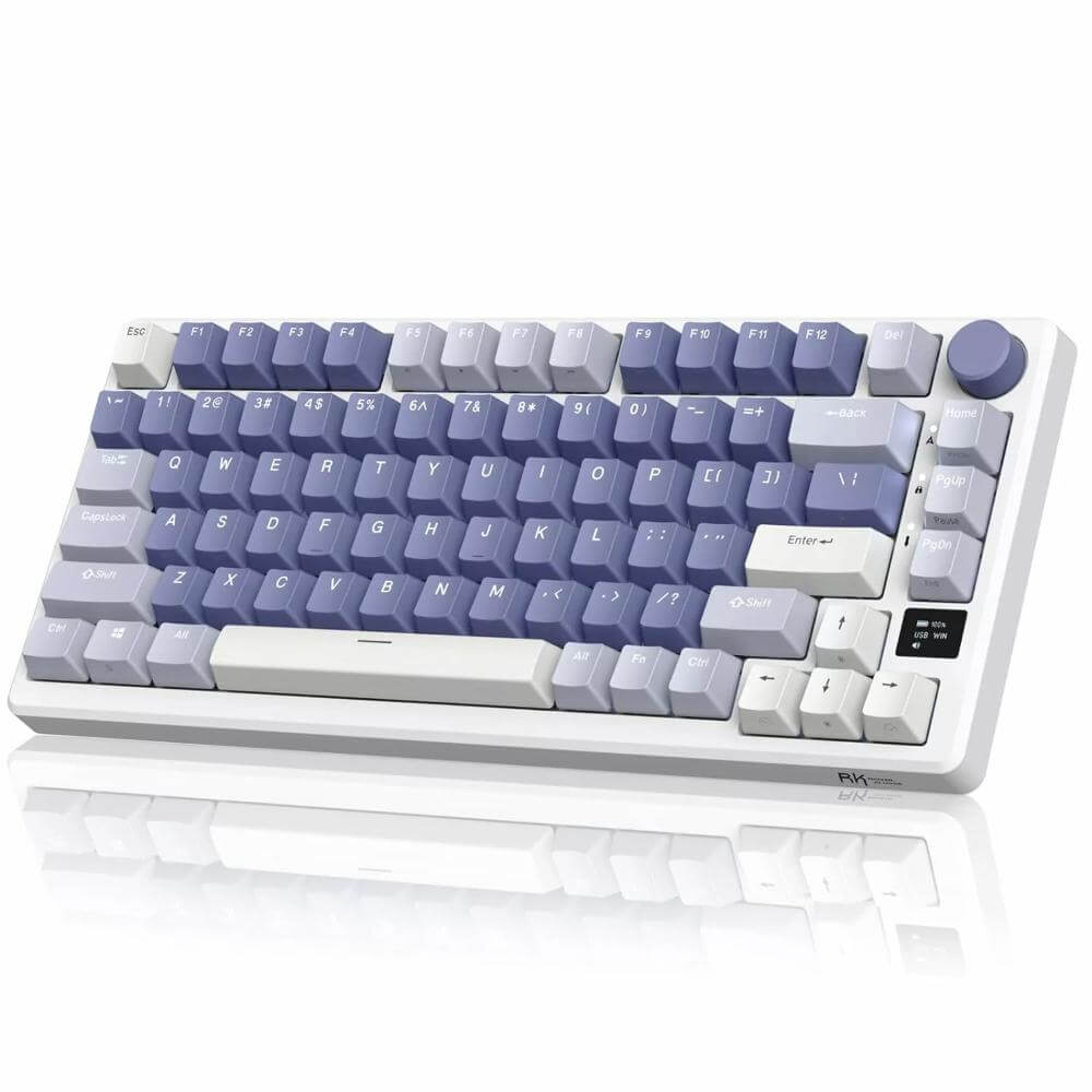 Royal Kludge RK M75 Mechanical Keyboard - Ocean Blue - Navgun Global