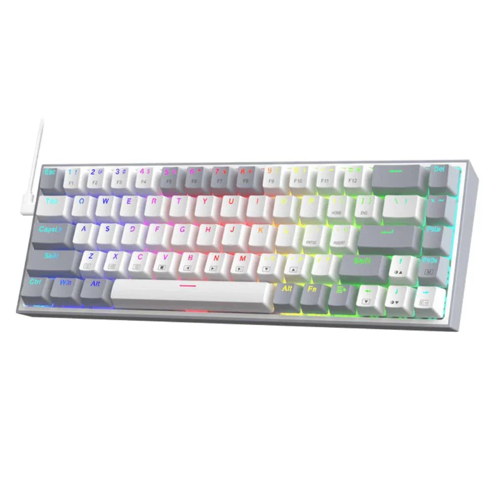 REDRAGON CASTOR K631 PRO GREY (Wired) Keyboard for PC (Grey/White) - (CASTOR-K631-PRO-GREY) - Navgun Global