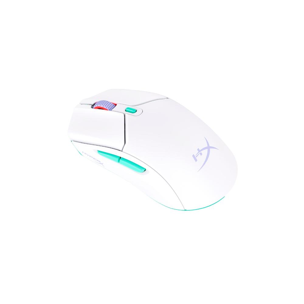 HYPERX Pulsefire Haste 2 Core Wireless Ambidextrous Gaming Mouse (8R2E7AA) (12000 DPI / 6 Macro Buttons) ( White ) - Navgun Global
