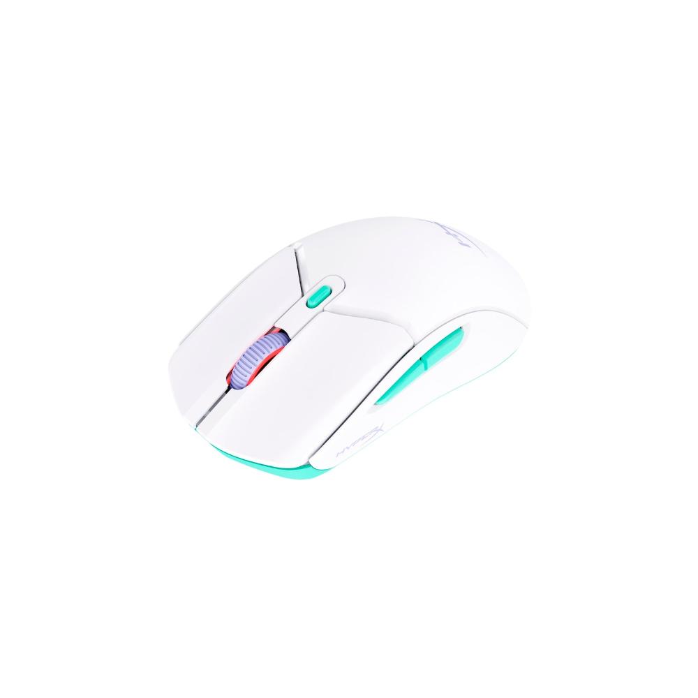 HYPERX Pulsefire Haste 2 Core Wireless Ambidextrous Gaming Mouse (8R2E7AA) (12000 DPI / 6 Macro Buttons) ( White ) - Navgun Global