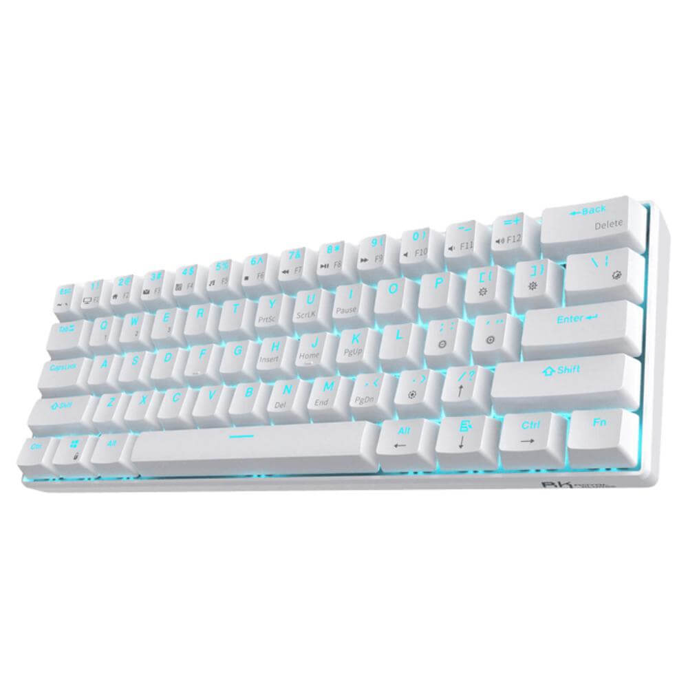 ROYAL KLUDGE RK61 60% Wireless Mechanical Keyboard - White - Navgun Global