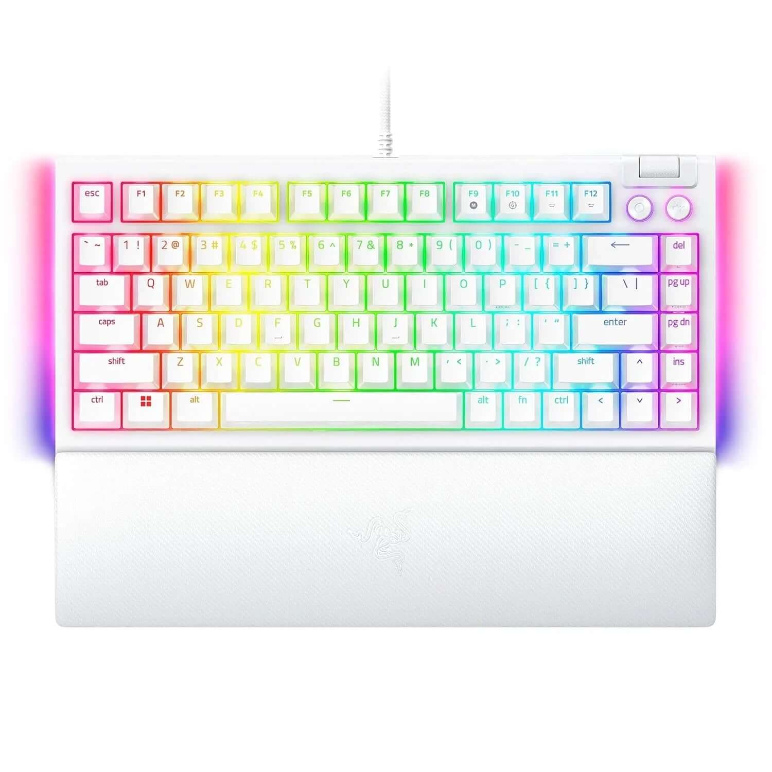 Razer BlackWidow V4 75% Mechanical Gaming Keyboard - White - US Layout - World Packaging - Navgun Global